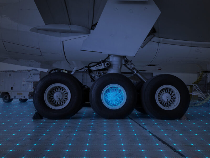 main landing gear of modern passenger aircraft taxi on taxi way. Home - Aircraft Wheel Brake Overlay 2